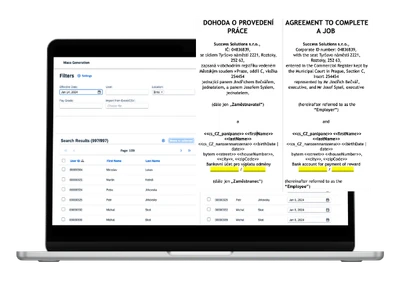 Efektivní HR dokumentace: Document Generator pro SAP SuccessFactors
